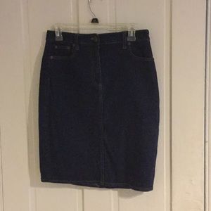 J.Crew denim pencil skirt